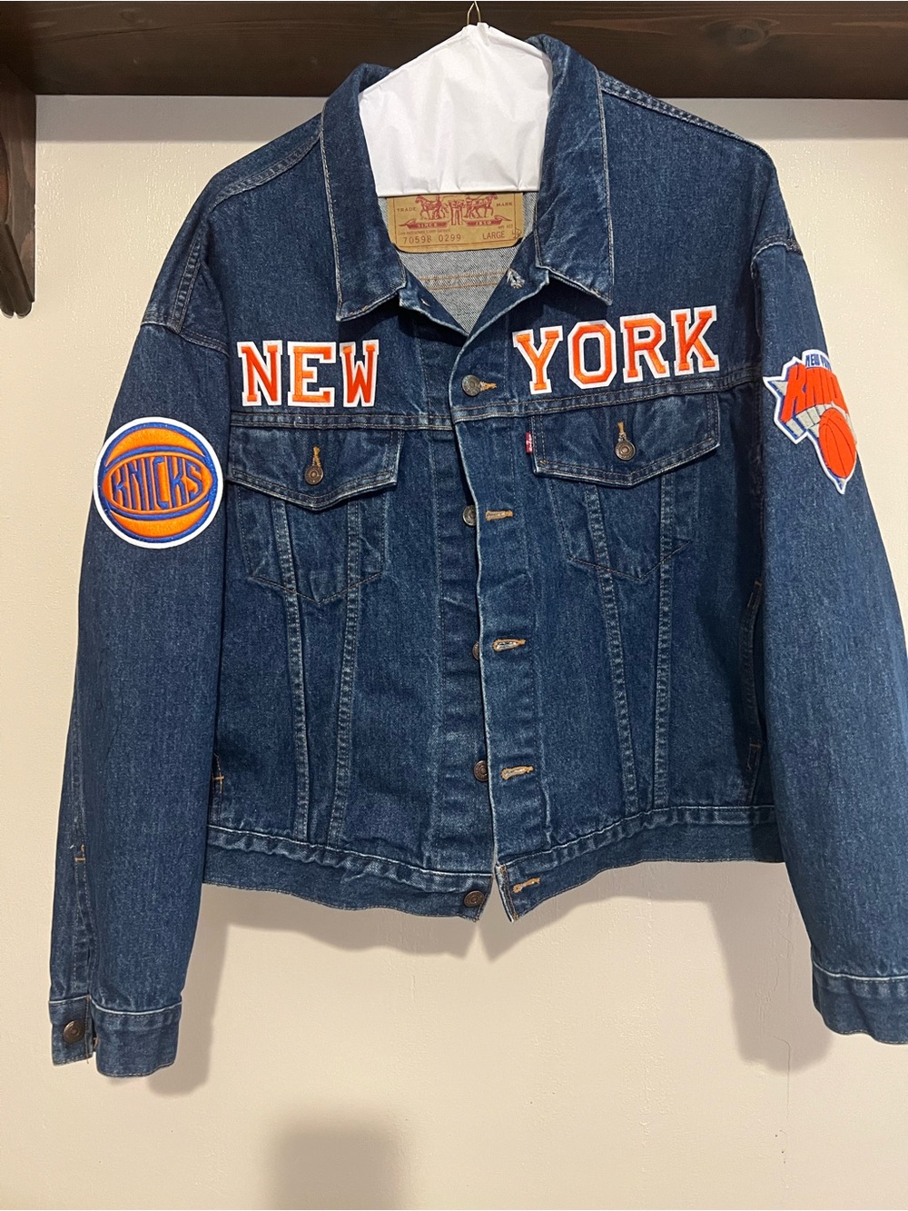 New York Knicks Denim Jacket